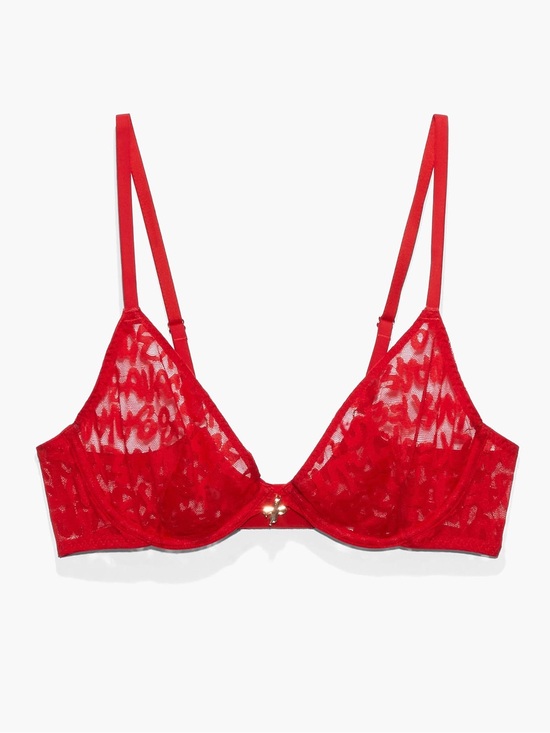 Savage X Fenty Other - Savage x Fenty Unlined Red Bra